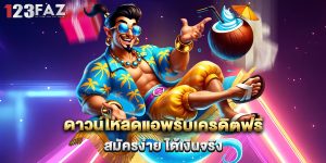 ดาวน์โหลดแอพรับเครดิตฟรี สมัครง่าย ได้เงินจริง